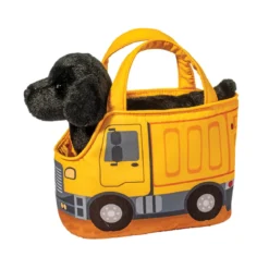Construction Truck Pet Sak w/ Black Lab
